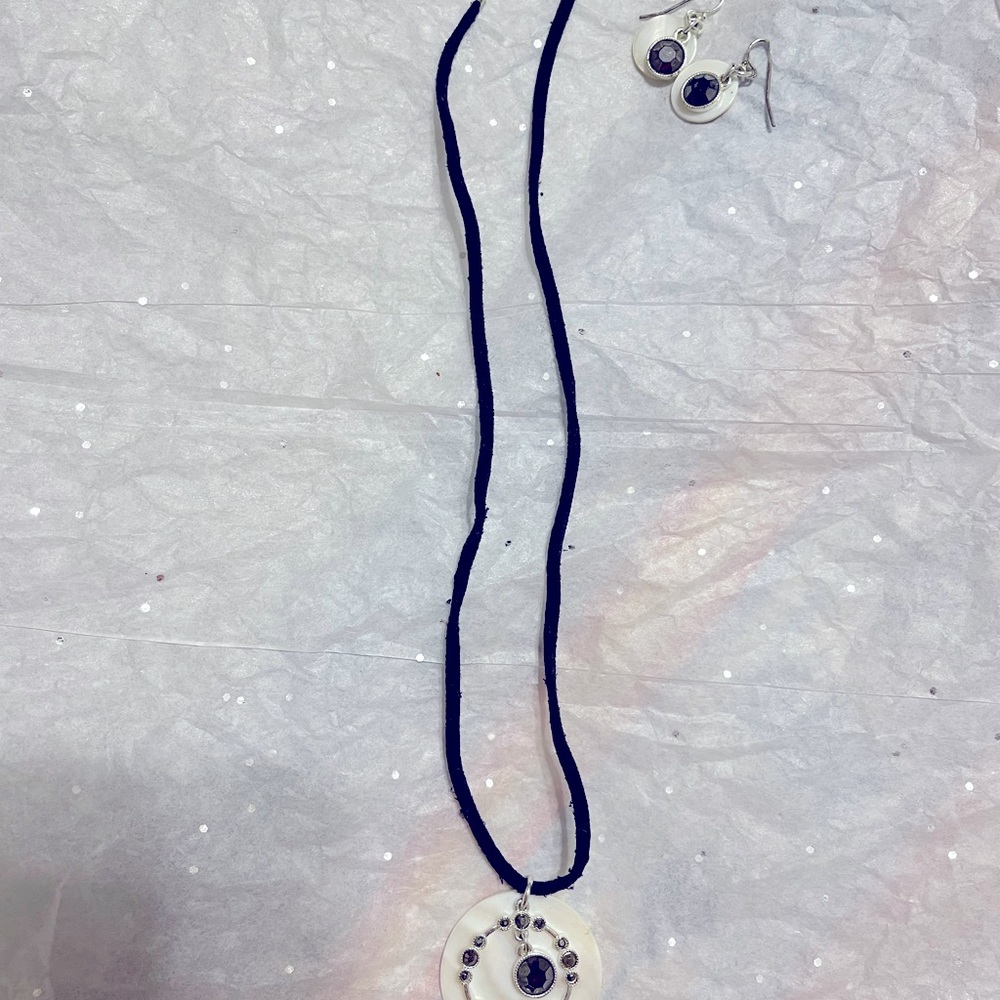 Necklace and earrings